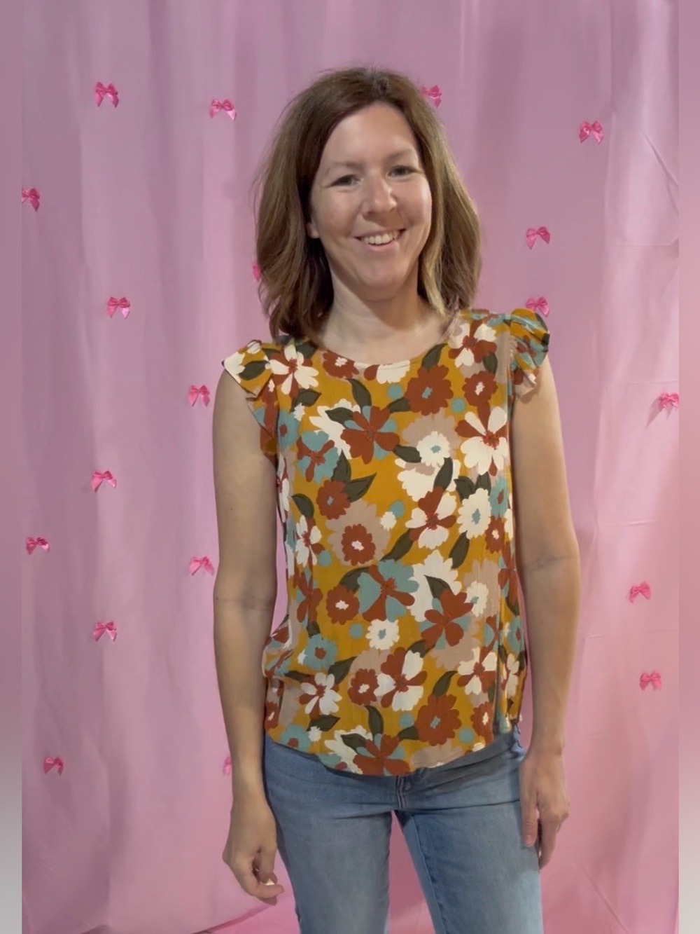 Les amis floral fall top